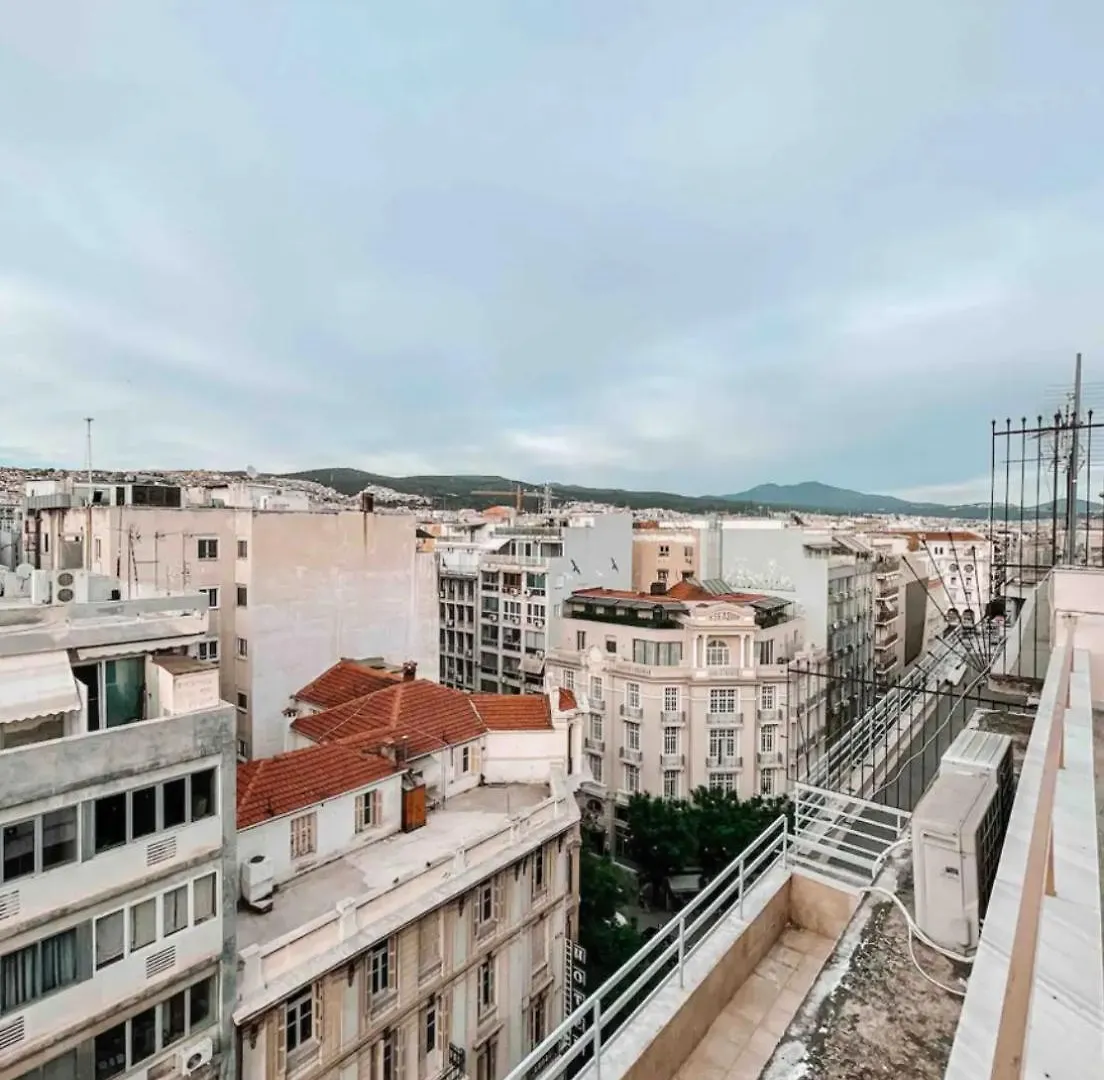 Apartament Rooftop Mini Suite-Roof Deck-Sunbeds-City View Salonic